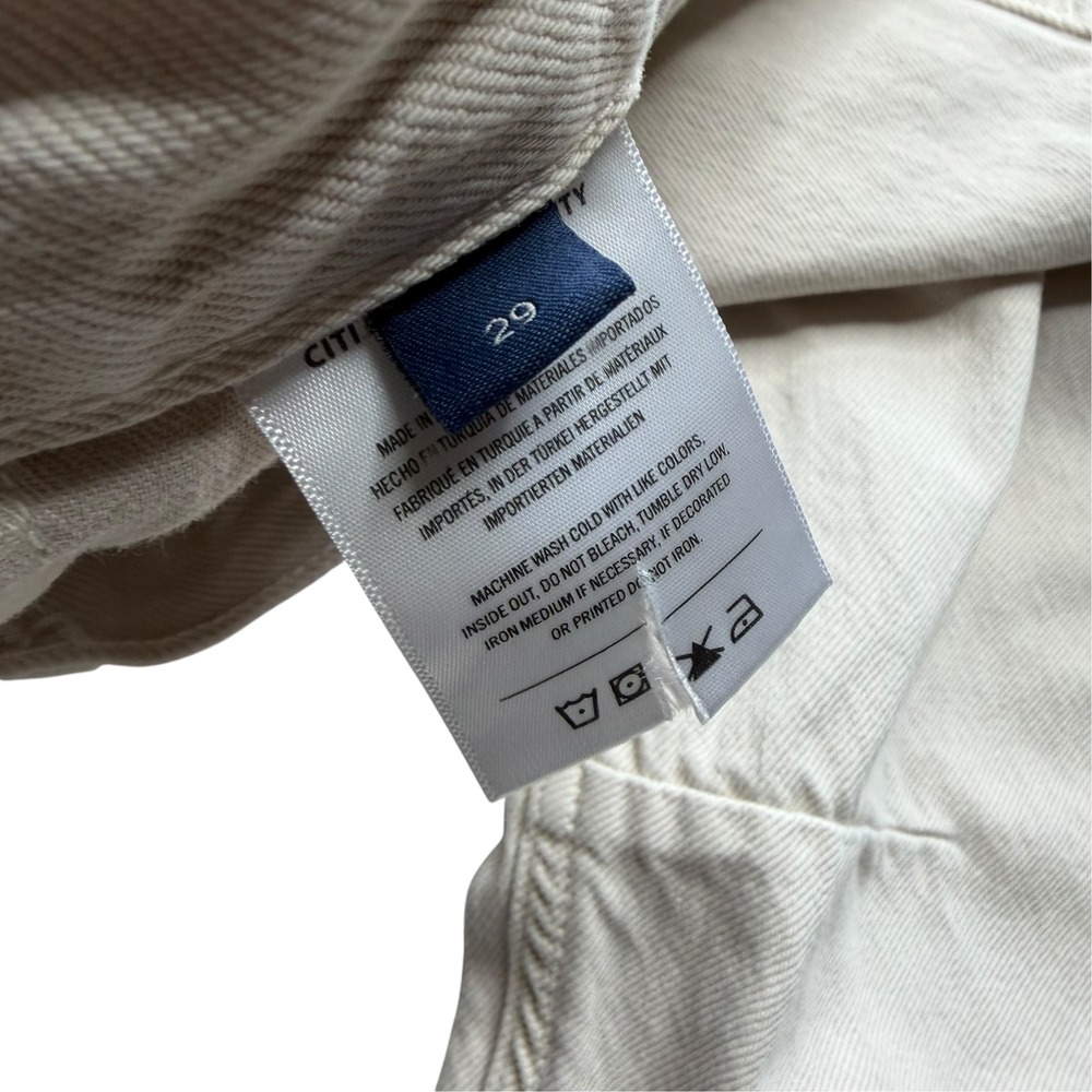 CITIZENS OF HUMANITY Miro Jeans Beige Almondette Wide Leg Women's Size 29 FLAWED - Picture 9 of 14